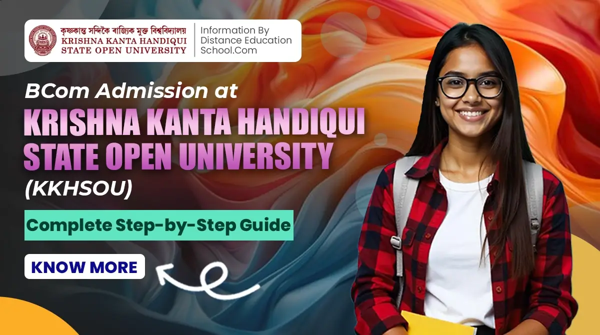 BCom Admission at Krishna Kanta Handiqui State Open University